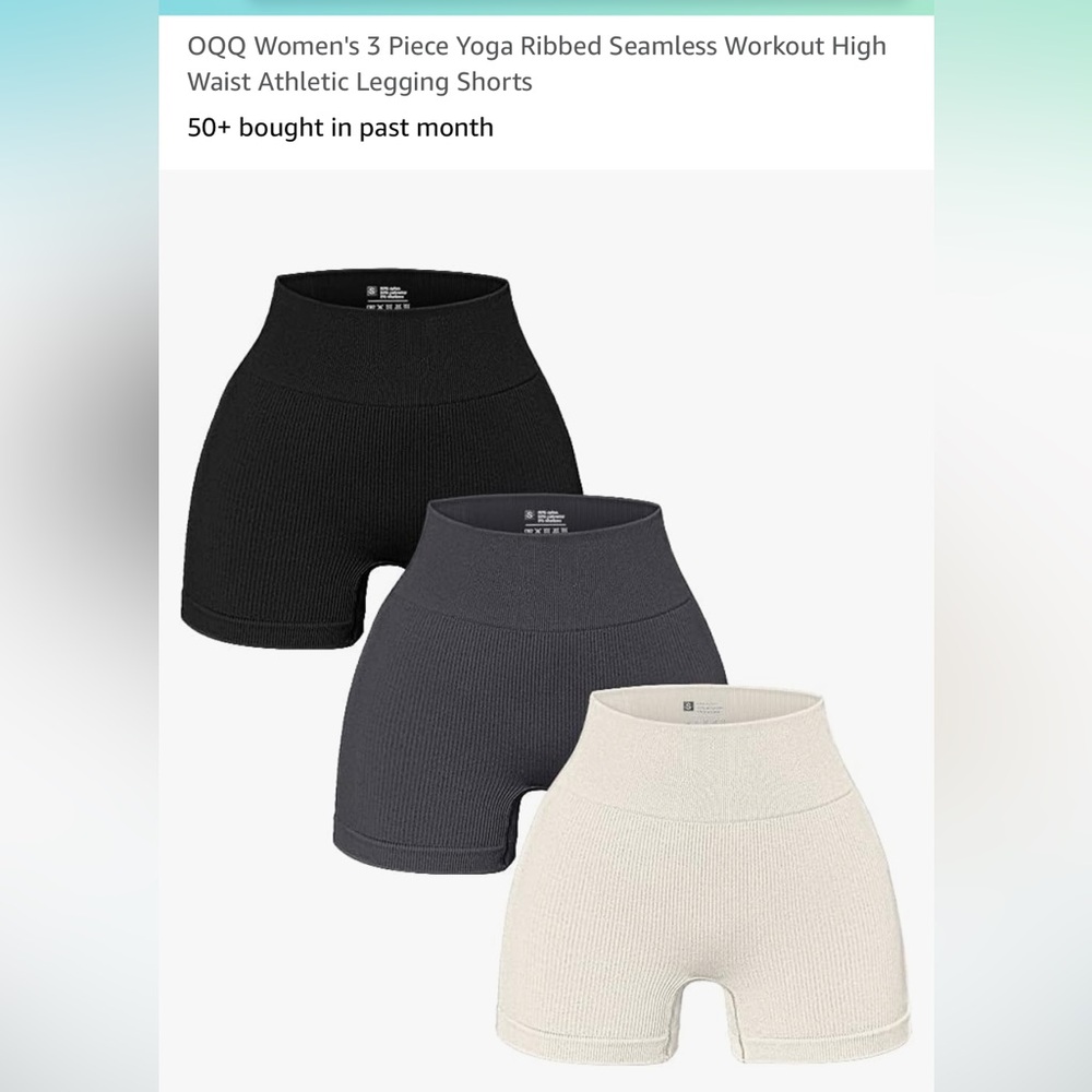 small three pack biker shorts